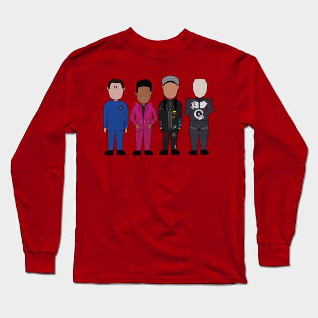 Red Dwarf Simple Style Long Sleeve T-Shirt by BasicBeach